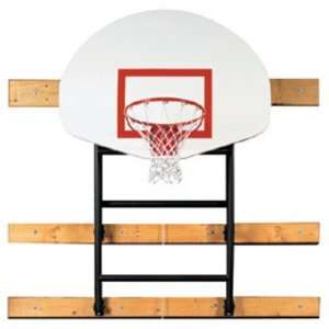  133   156 Extension Wall Braced Fold Up Basketball 