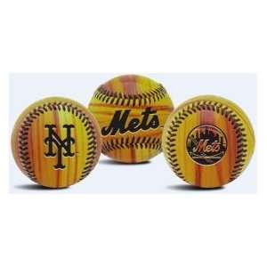  New York Mets MLB Wood Grain Baseball