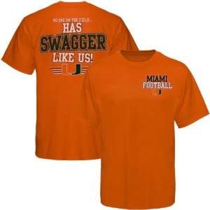    Miami Hurricanes Orange Swagger Like Us T shirt