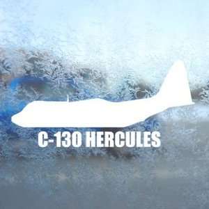  C 130 HERCULES White Decal Military Soldier Window White 