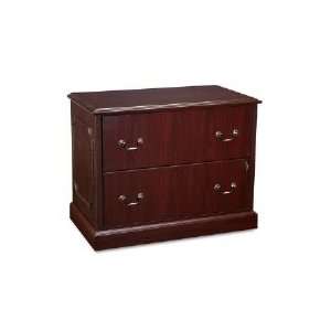   Two Drawer Lateral File, 37 1/2w x20 1/2d, Mahogany Electronics