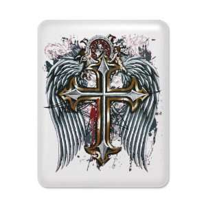  iPad Case White Cross Angel Wings 