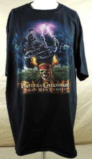 Pirates Of The Caribbean Dead Mans Chest Mens T shirt 3XL XXXL Black 