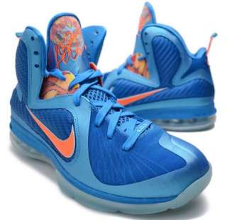 Mens Nike Lebron 9 China Neptune Blue/Total Orange Size 8.5 13 469764 
