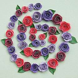 Spiral Rose Burgundy/ Red/ Purple/ Light Purple Quilling Kit 