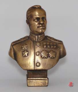 Soviet Russian Marshal USSR ZHUKOV bust statue H14cm  