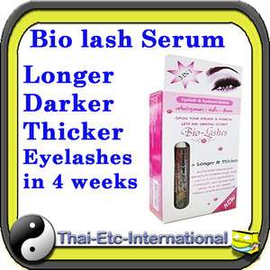 Bio Lash Serum Eyelash Eyebrow Hair Grow Longer Thicker Natural in 4 