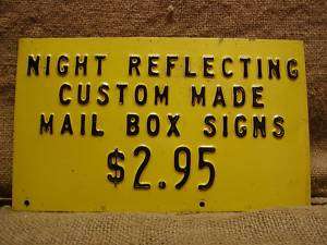 Vintage Mailbox Sign Antique Old Advertising Signs RARE  