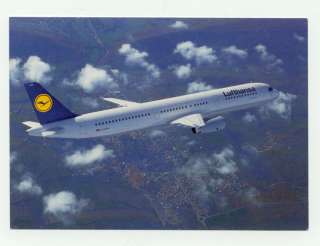 AIRLINE ISSUED POSTCARD LUFTHANSA AIRBUS A 321  