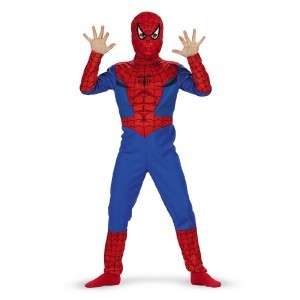 NEW Spiderman Spider Man Boys Halloween Costume Sz 7 8 9 10 Mardi Gras 