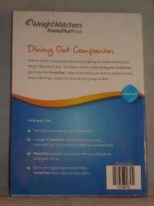 NEW Weight Watchers Points Plus 2012 Dining Out Companion Book 