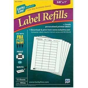  Labels for File A Key 12 Sheets, Base Labels Office 