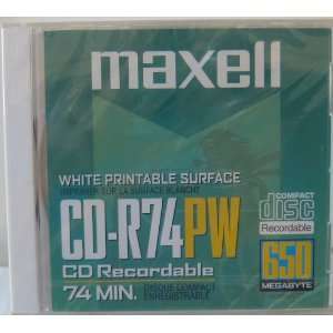  Maxell CD R47PW CD Recordable Compact Disk   74 minutes 
