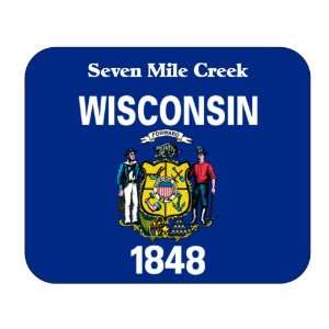  US State Flag   Seven Mile Creek, Wisconsin (WI) Mouse Pad 