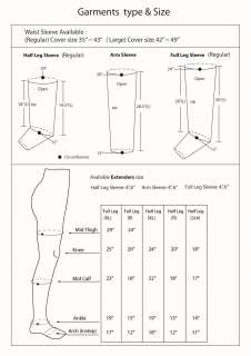 Sequential Air Compression Massage  2 Half Leg Garment  