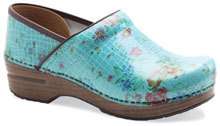   Womens Pro Turquoise Floral Croc Clog Various Sizes NIB $140 Great Buy