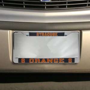  NCAA Syracuse Orange Chrome License Plate Frame 