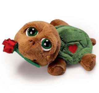 Russ Peepers 15 Shelby Turtle with Rose Large Plush Love Gift, 86608 