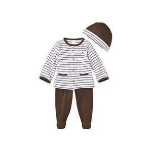  Brown Hat, Long sleeve Shirt and Pants 0 3 Months 
