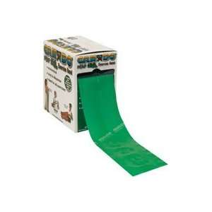  Cando Exercise Band, Low Powder, Medium, Green, Perforated 