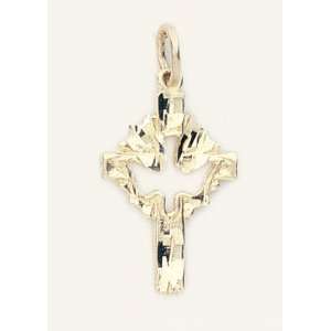 14 Kt Gold Religious Medal   Holy Spirit Cross   14Kt Chain   Premium 