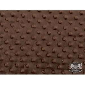  Minky Cuddle Dimple Dot BROWN Fabric By the Yard 