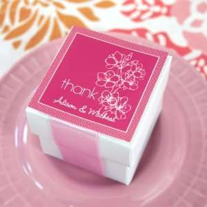  Cherry Blossom Square Tags & Sticker Labels (Set of 20 
