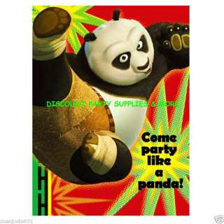 Kung Fu Panda 2 Birthday Party Invitations  