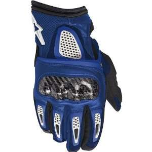 Alpinestars Thunder Mens Textile Road Race Motorcycle Gloves   Blue 