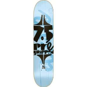 Cliche Blue Pre gripped 7.5 Skateboard Deck  Sports 