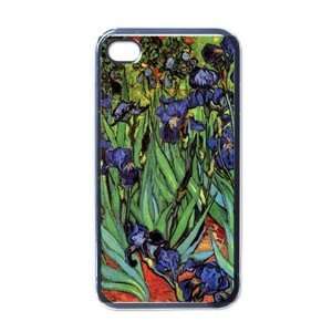  Irises By Vincent Van Gogh Black Iphone 4   Iphone 4s Case 