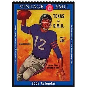 SMU Mustangs 2009 Vintage Football Program Calendar  