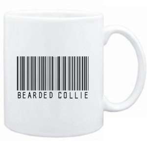    Mug White  Bearded Collie BARCODE  Dogs