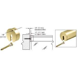   Brass Stabilizing End Cap for 3 1/2 Cap Railing by CR Laurence