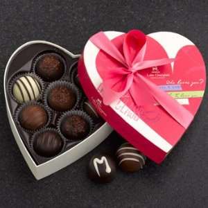 Traditional Heart Truffles (8 Piece) Grocery & Gourmet Food