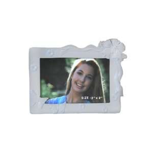 Pewter Frame   Bell with Butterfly White Frame