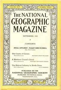 The National Geographic Magazine, September, 1923  