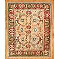 Afghani Hand knotted Beige/ Green Oushak Wool Rug (8 x 910) Today 