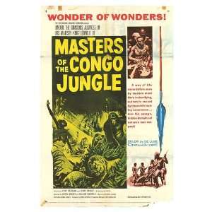  Masters of the Congo Jungle Original Movie Poster, 27 x 