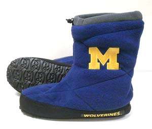 Michigan Wolverines UniSex Fleece House Shoe Booties 646912057956 