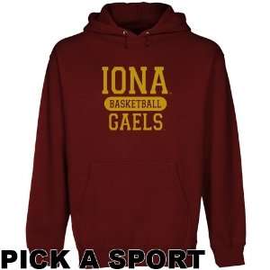  Iona College Gaels Custom Sport Pullover Hoodie   Cardinal 