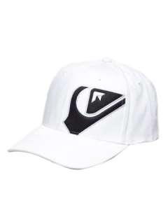 Quiksilver Mens Grande Flex Fit Hat White One Size  
