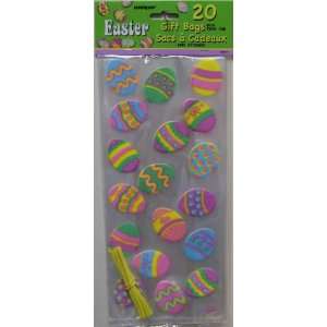  Easter Cello Bags Egg Design 20ct. with Ties Health 