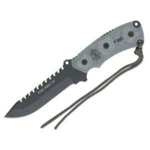  Tops Knives 105HP Steel Eagle Fixed Blade Knife with Black 