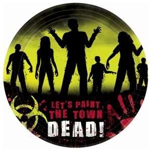  Beware Zombies Halloween Dessert Plates (18 count) Toys & Games