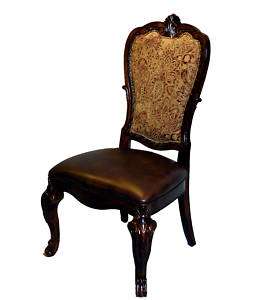 Set of 8 Old World Dining Room Side Chairs  