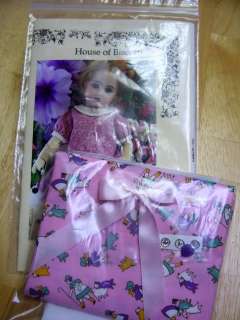   fabric and patterns kit for bleuette or a 11 12 doll you will recieve