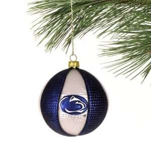   Nittany Lions Collegiate Glass Basketball Ornament