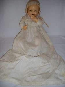   Antique 26 Effanbee Bubbles compo cloth composition baby doll  