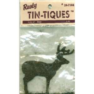  Rusty Tin Tiques Tin Cut Outs Deer 3X3 1/4 1/Pkg Arts 